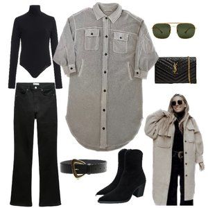 COPY - Free People Ruby Long Jacket in Stone